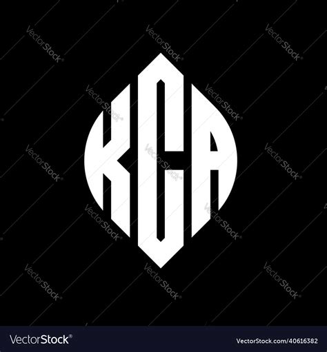 Kca circle letter logo design Royalty Free Vector Image