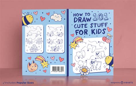 How To Draw Animals Book Cover Design Vector Download