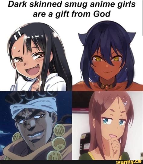 Dark skinned smug anime girls are a gift from God - iFunny :)