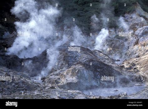 St Lucia drive in volcano sulphur springs Stock Photo - Alamy