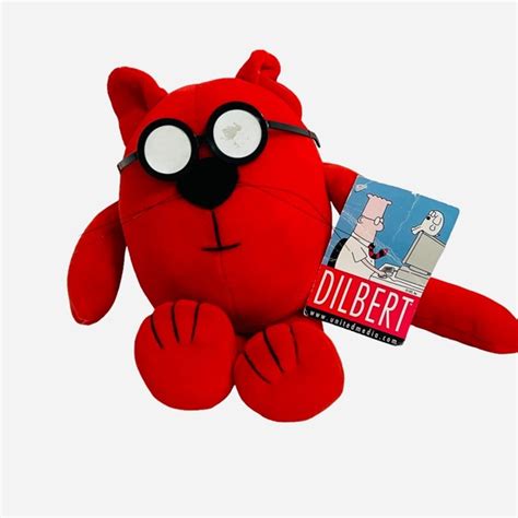 catbert | Toys | Vintage Catbert Plush Stuffed Animal Dilbert Red Commonwealth With Tags | Poshmark