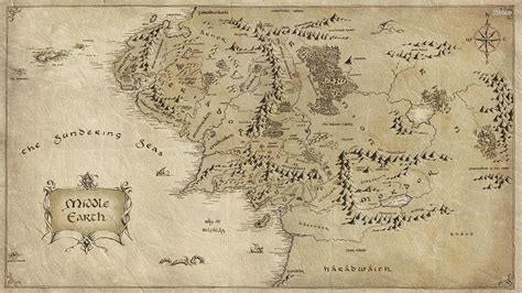 Lord Of The Rings Middle Earth Map WQHD 1440P Wallpaper | Pixelz