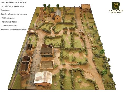 28mm, Buildings, Game Table, Gametable, Terrain, Wargames, World War 2 - 28mm WW2 Table ...