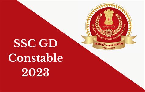 SSC GD Constable 2023 Notification PDF, Application Dates