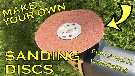 [#23] angle grinder sanding discs DIY - YouTube