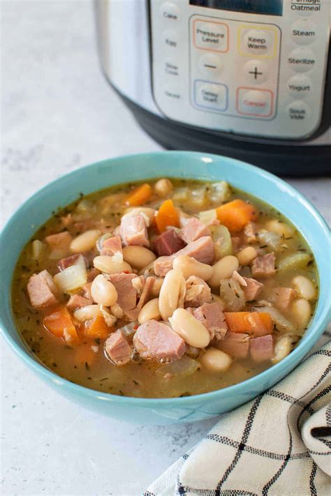 Instant Pot Ham and Beans - Hint of Healthy