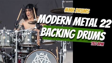 Modern Metal Drum Track - 130 BPM | Backing Drums | Only Drums - YouTube