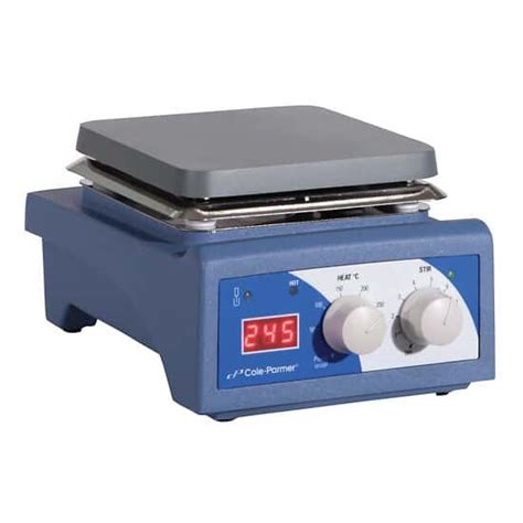 Cole-Parmer Advanced Digital Stirring Hot Plate, aluminum, 6" x 6", 120 ...