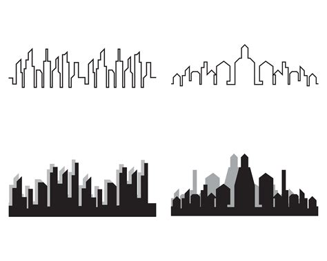 Modern City skyline . city silhouette. vector illustration in flat ...