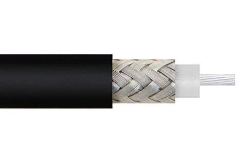 Flexible RG58 Coax Cable Single Shielded with Black PVC (NC) Jacket