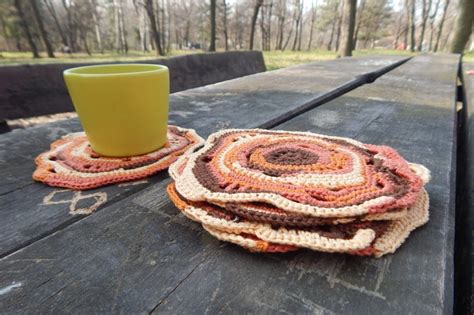 Crochet Coasters Set of Coasters Crochet Doily Drink Coasters | Etsy