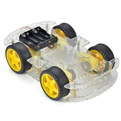 4 Wheel Robot Chassis Smart Car Kit for Arduino | Majju PK