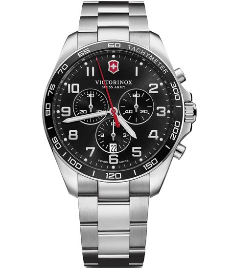 Victorinox Swiss Army Fieldforce Classic Chronograph Black Dial Watch ...