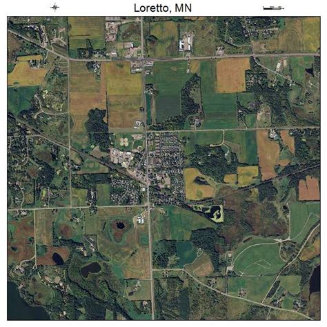 Aerial Photography Map of Loretto, MN Minnesota