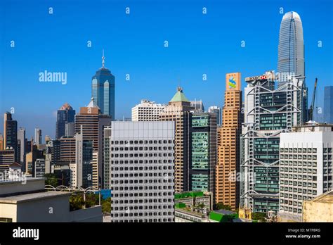 Hong Kong Central Skyline Stock Photo - Alamy