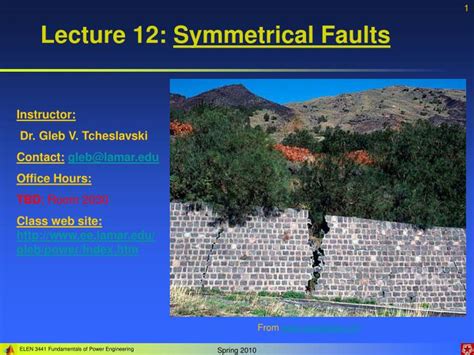 PPT - Lecture 12: Symmetrical Faults PowerPoint Presentation, free download - ID:230034