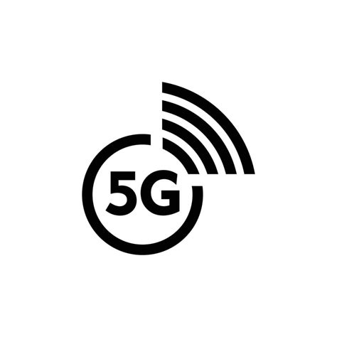 5G network simple flat icon vector illustration 18783859 Vector Art at ...