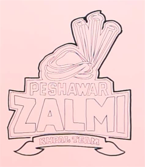 How to draw Peshawar Zalmi Logo