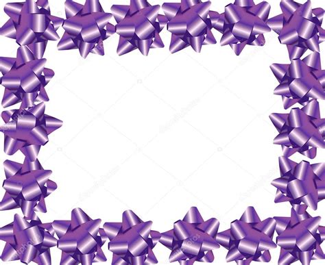 Purple Ribbon Border — Stock Photo © karenr #6319393