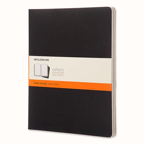 Cahier Journals Set of 3 Black | Moleskine