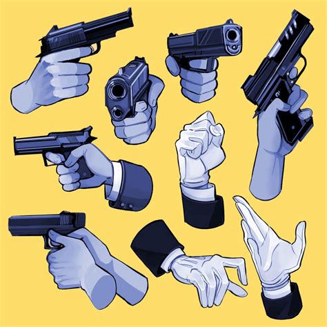 Hand Holding Gun Drawing Reference - Drawing.rjuuc.edu.np