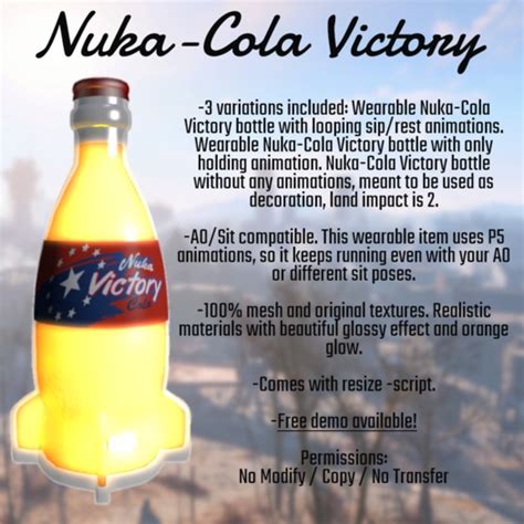 Second Life Marketplace - Nuka-Cola Victory