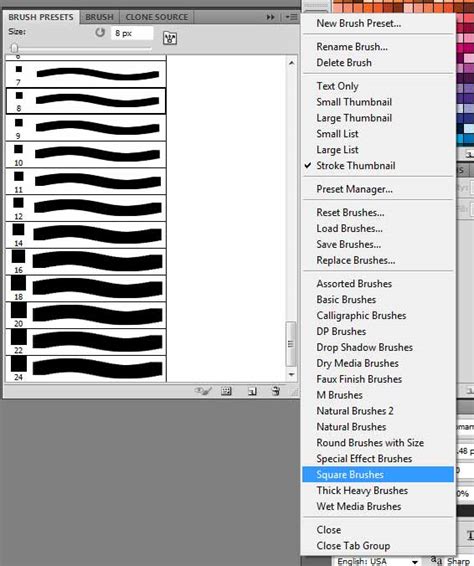 How to make photoshop pencil tool 8x8 pixel square - Graphic Design Stack Exchange