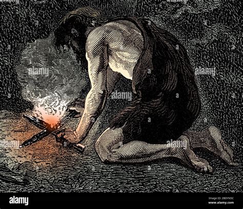 Stone age fire hi-res stock photography and images - Alamy