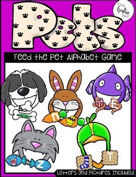 Pet Study Feed the Animal Alphabet Game by Teaching Creative Minds
