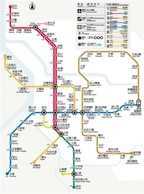 Official Map: Taipei MRT, Taiwan Taipei’s Metro... - Transit Maps