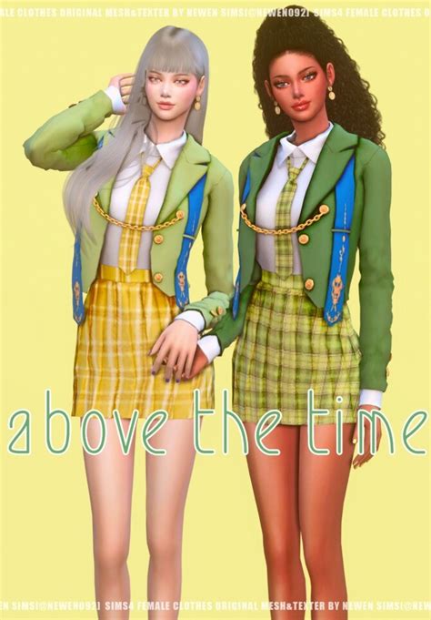 Above the time school uniforms at NEWEN » Sims 4 Updates