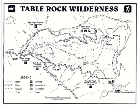 Table Rock Hiking Trail Map | Elcho Table