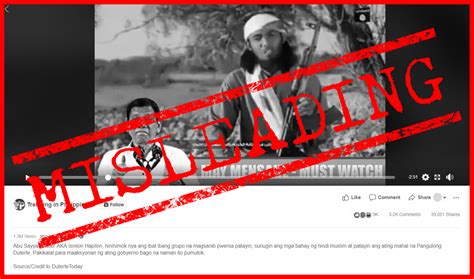 VERA FILES FACT CHECK: FAKE ‘Isnilon Hapilon’ clip inviting people to join ISIS resurfaces ...