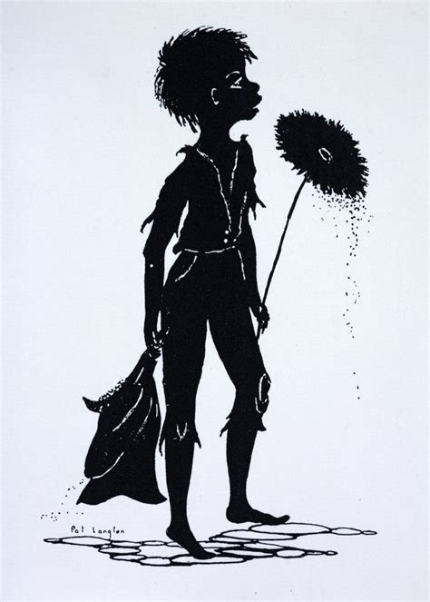 Silhouette of a Victorian child chimney sweep posters & prints by Corbis