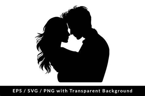 Lovers Couple Silhouette SVG EPS PNG Graphic by Formatoriginal ...