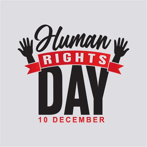 Human Rights Day celebration template vector design 31728869 Vector Art ...