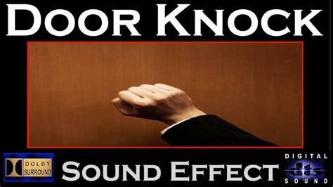 Door Knock Sound Effect | DOOR KNOCK SFX | HD - YouTube