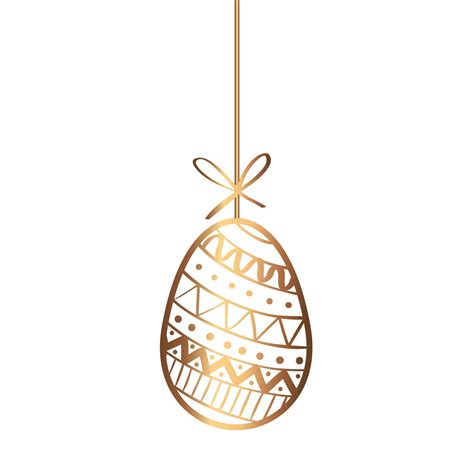 golden egg easter decorated hanging 4626561 Vector Art at Vecteezy