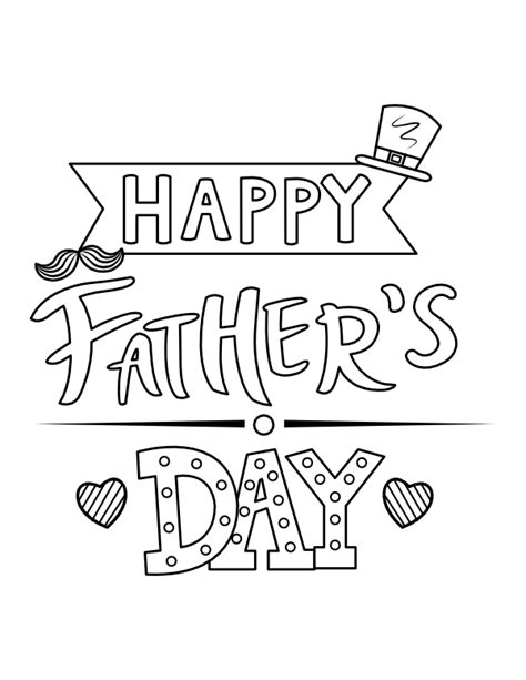 Printable Father's Day Coloring Page