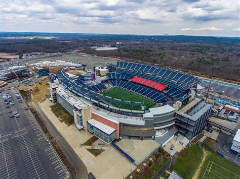 Gillette Stadium Aerial Drone Photography - Aeiral Photos Massachusetts