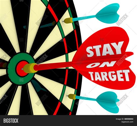 Stay On Target Words Image & Photo (Free Trial) | Bigstock