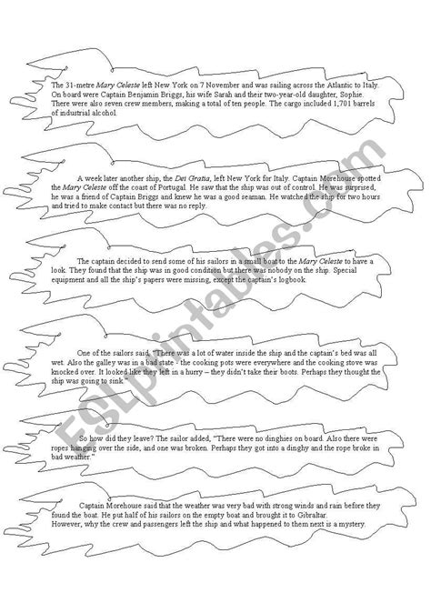 Jigsaw reading activity - ESL worksheet by Aquarius21