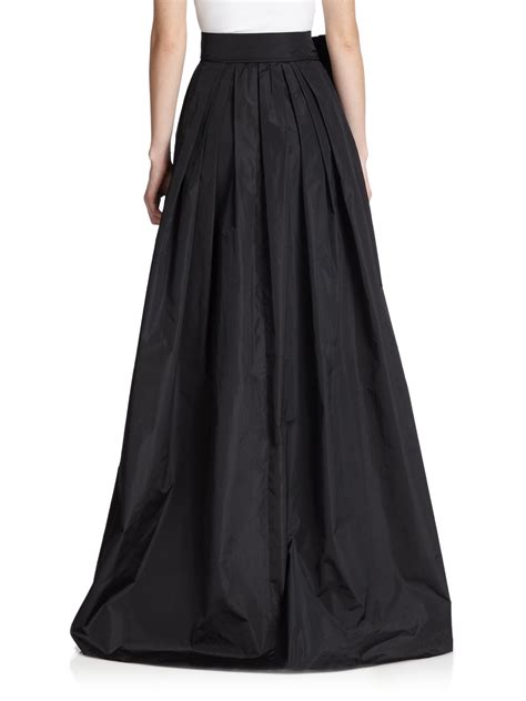 Lyst - Escada Taffeta Hi-lo Ball Skirt in Black