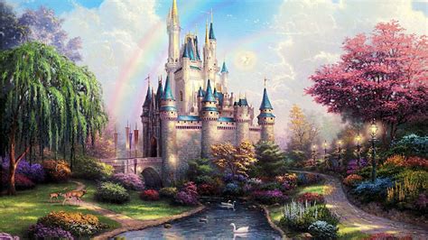 Magic Thomas Kinkade Disney, Thomas Kinkade Art, Fairytale Castle ...