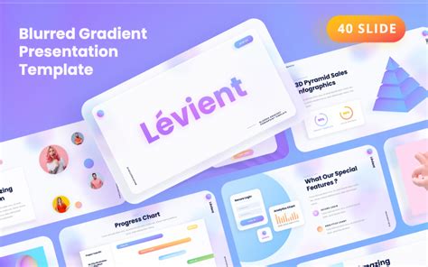 Lévient - Creative Gradient PowerPoint template