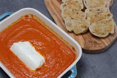 Queso De Cabra Con Tomate (Spanish Baked Goat Cheese In Tomato Sauce) • The Candid Cooks