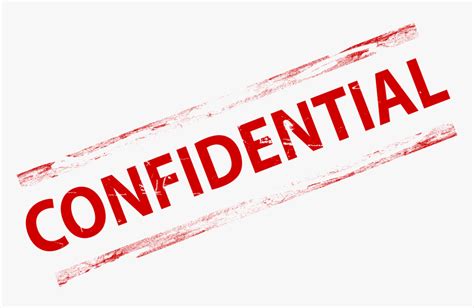 Confidential Stamp Clip Art, HD Png Download - kindpng