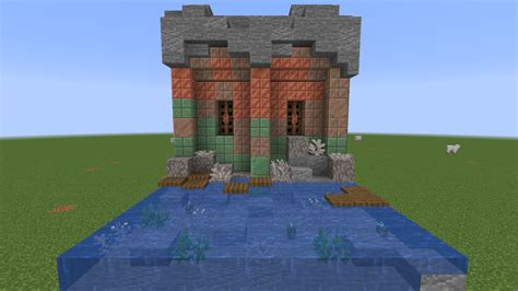 An idea for a sea side build with the new copper blocks : r/Minecraft