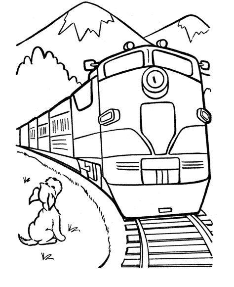 Free Printable Train Coloring Pages For Kids