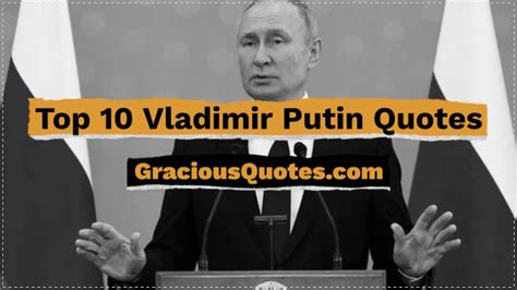 Top 10 Vladimir Putin Quotes - Gracious Quotes - YouTube